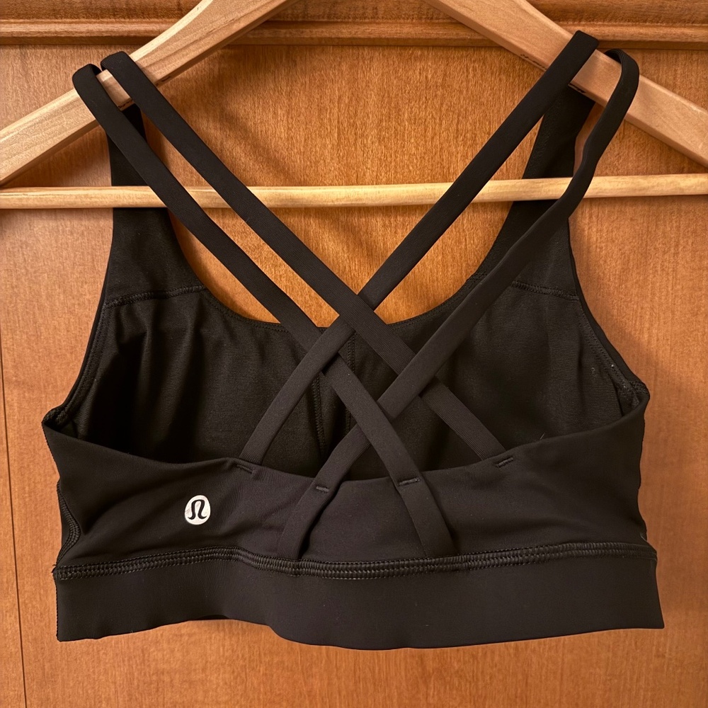 Lululemon Energy Bra, Black, Size 4, NWOT